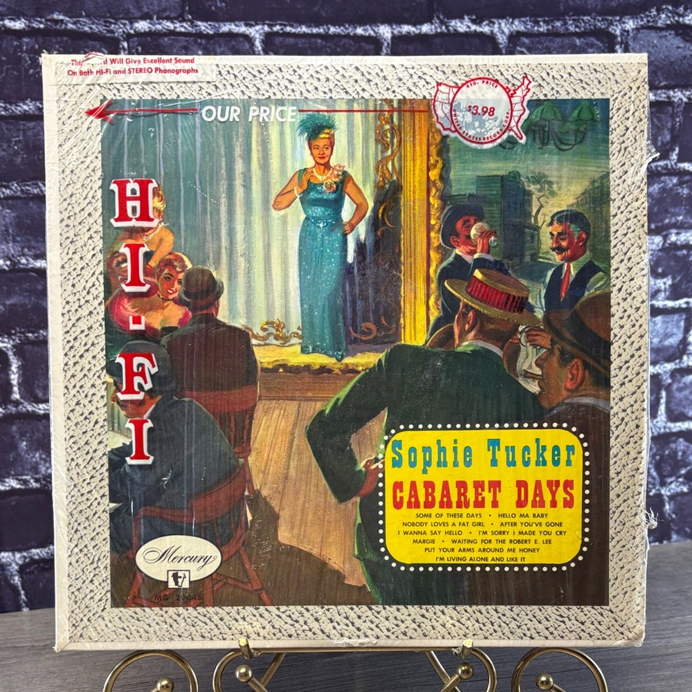 Vintage Sophie Tucker Cabaret Days Vinyl Record